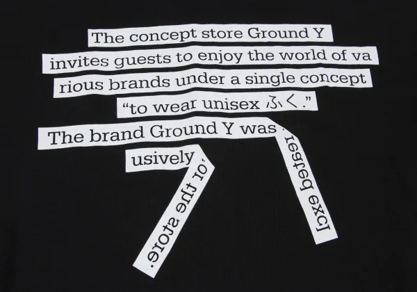 Ground Y Cotton Message Printed T-shirt K-163160_005