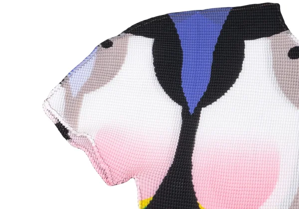 ISSEY MIYAKE me Otafuku Print Stretch Pleats T-shirt K-163181_005