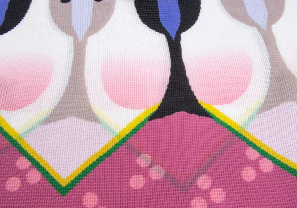 ISSEY MIYAKE me Otafuku Print Stretch Pleats T-shirt K-163181_010