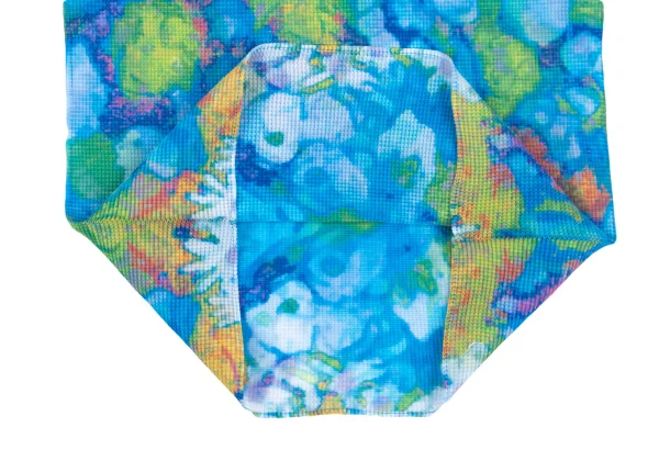 Unbranded Hydrangea Print Reversible Stretch Pleats T-shirt K-163182_007