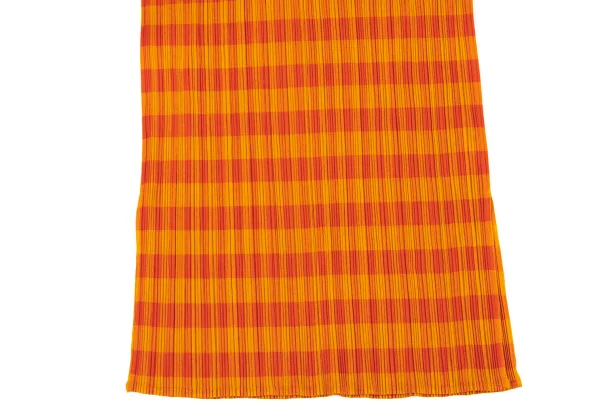 PLEATS PLEASE Check Print Pleats High-neck Sleeveless Top K-163186_007