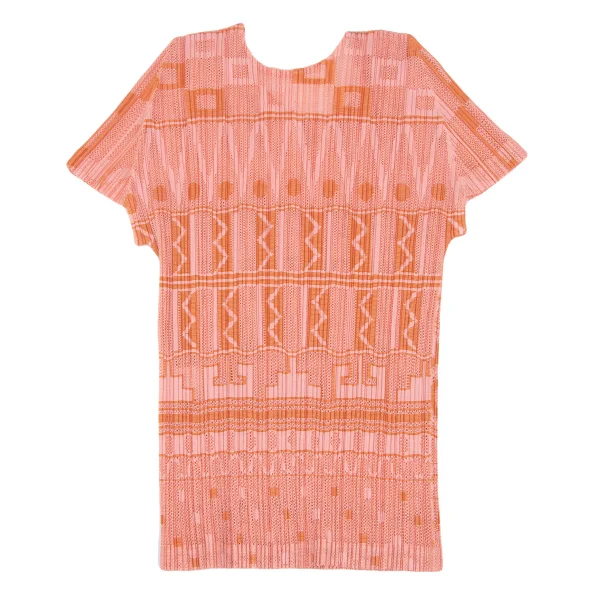 PLEATS PLEASE Graphic Jacquard Mesh Pleats T-shirt K-163188_008