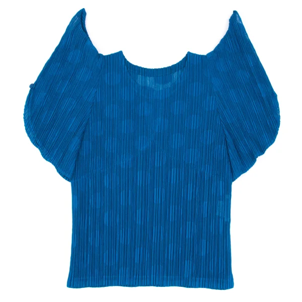 PLEATS PLEASE Mesh Pleats Dot Wide Sleeve Top K-163190_002
