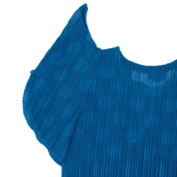 PLEATS PLEASE Mesh Pleats Dot Wide Sleeve Top K-163190_005