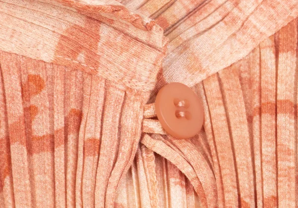 PLEATS PLEASE Message Print Stand Collar Pleats Top K-163191_005