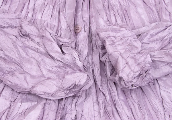 PLEATS PLEASE Wrinkled Pleats Shiny Long Sleeve Shirt K-163193_006