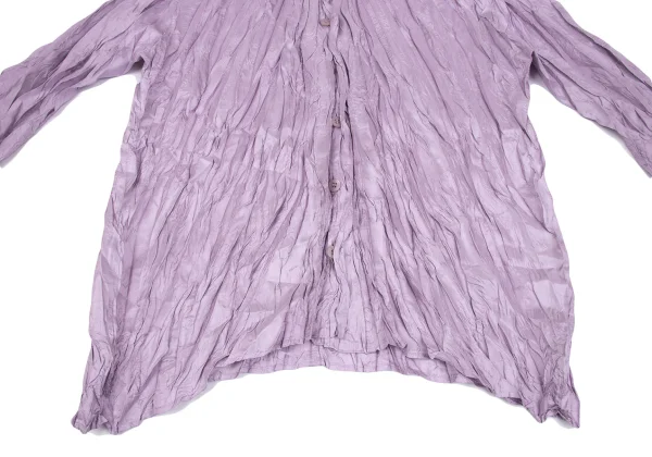PLEATS PLEASE Wrinkled Pleats Shiny Long Sleeve Shirt K-163193_007