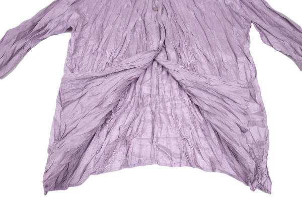 PLEATS PLEASE Wrinkled Pleats Shiny Long Sleeve Shirt K-163193_009