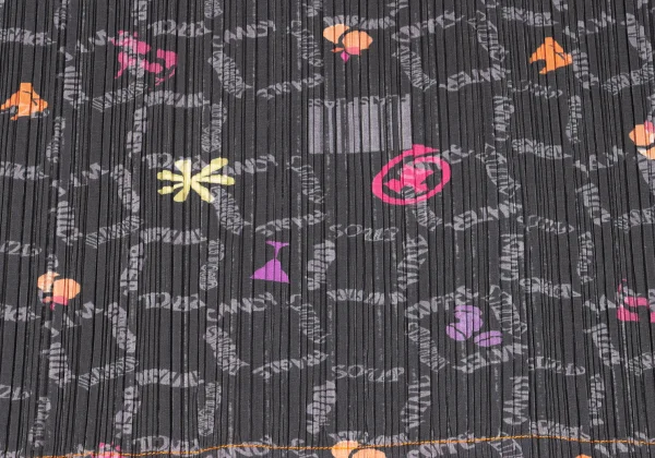 PLEATS PLEASE Cotton Blend Multi Printed Pleats Dress K-163194_010