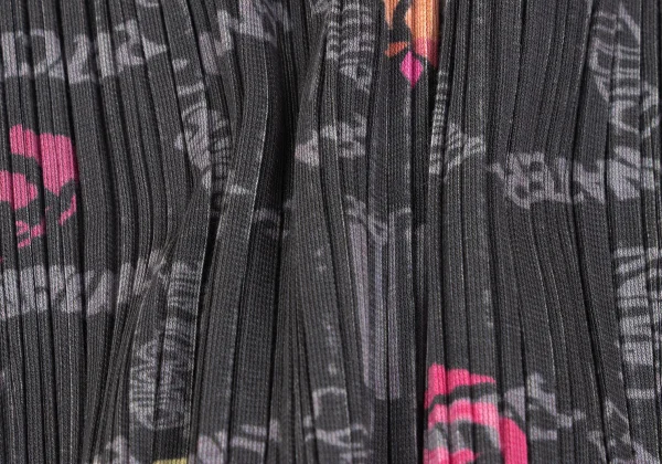 PLEATS PLEASE Cotton Blend Multi Printed Pleats Dress K-163194_011