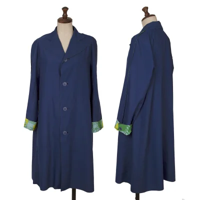PLEATS PLEASE Lining Map Printed Poly Coat