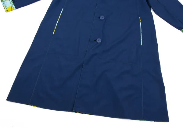 PLEATS PLEASE Lining Map Printed Poly Coat K-163195_011