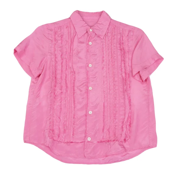 tricot COMME des GARCONS Frill Cutting Front Panel Short Sleeve Blouse K-163197_002