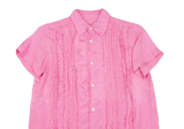 tricot COMME des GARCONS Frill Cutting Front Panel Short Sleeve Blouse K-163197_003