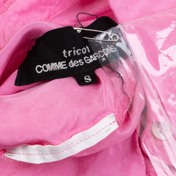 tricot COMME des GARCONS Frill Cutting Front Panel Short Sleeve Blouse K-163197_015