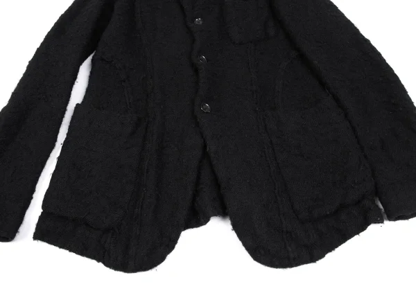 COMME des GARCONS HOMME PLUS Wool Fulling Curved Jacket K-163198_010