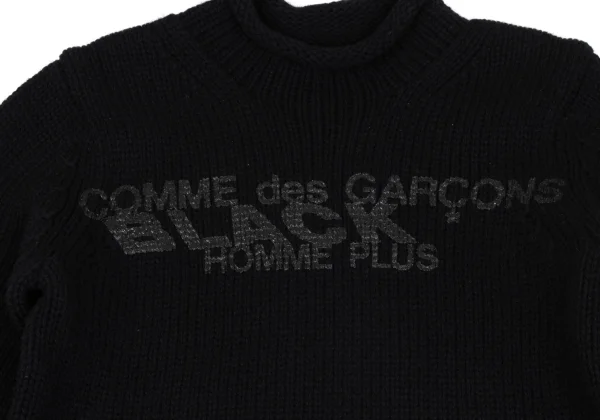 COMME des GARCONS HOMME PLUS Logo Printed Knit Sweater K-163199_004