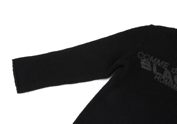 COMME des GARCONS HOMME PLUS Logo Printed Knit Sweater K-163199_005