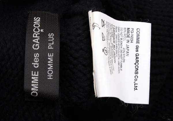 COMME des GARCONS HOMME PLUS Logo Printed Knit Sweater K-163199_011