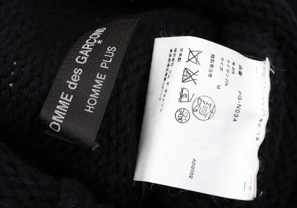 COMME des GARCONS HOMME PLUS Logo Printed Knit Sweater K-163199_012