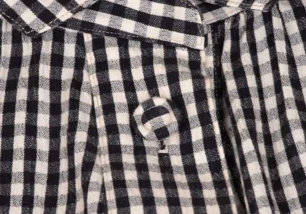 PINK HOUSE Checked Short Sleeve Off Shoulder Shirt Dress K-163200_005