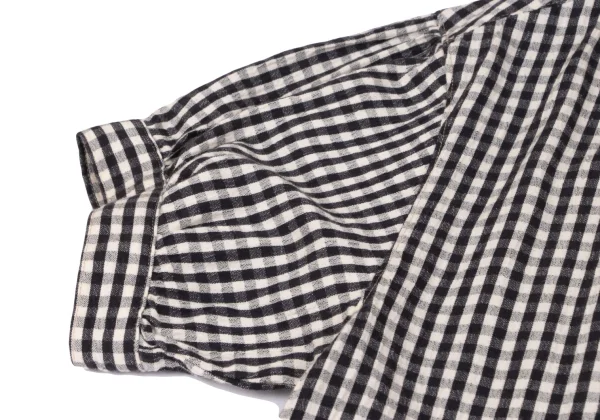 PINK HOUSE Checked Short Sleeve Off Shoulder Shirt Dress K-163200_007