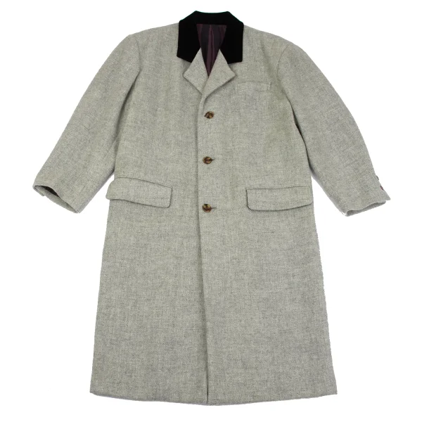 Jean Paul GAULTIER HOMME Stripe Lining Long Coat Grey,Black M K-163202_001