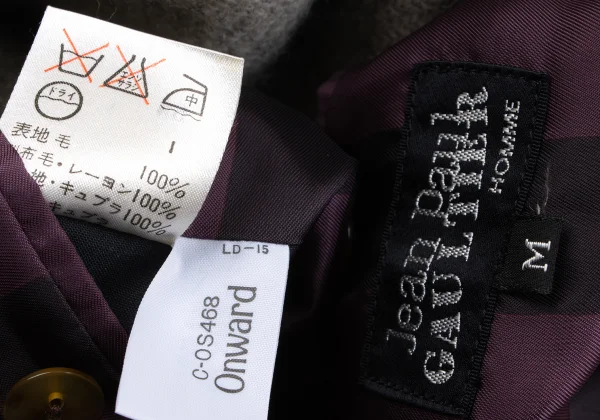 Jean Paul GAULTIER HOMME Stripe Lining Long Coat K-163202_015