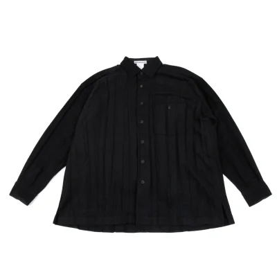 ISSEY MIYAKE MEN Poly Pleated Long Sleeve Shirt