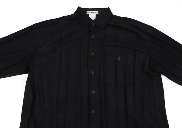 ISSEY MIYAKE MEN Poly Pleated Long Sleeve Shirt K-163203_002