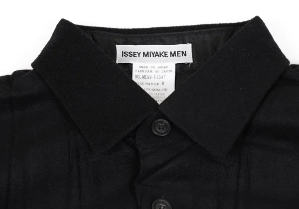 ISSEY MIYAKE MEN Poly Pleated Long Sleeve Shirt K-163203_003
