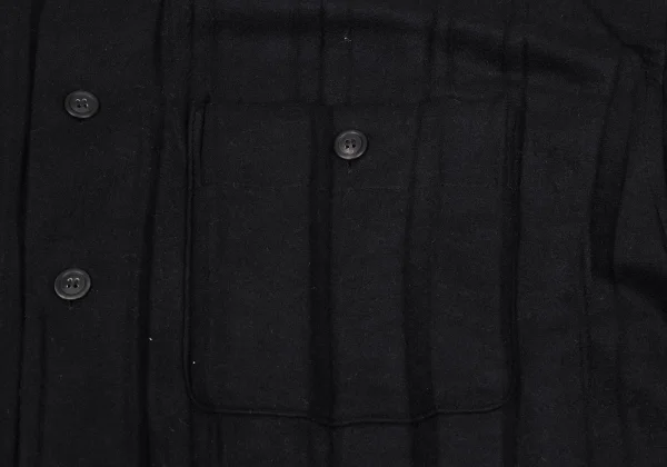 ISSEY MIYAKE MEN Poly Pleated Long Sleeve Shirt K-163203_005