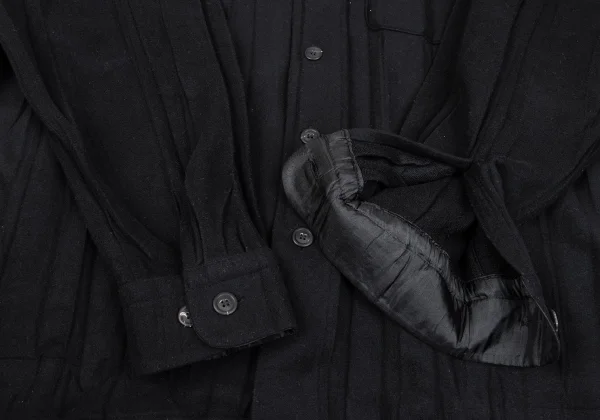 ISSEY MIYAKE MEN Poly Pleated Long Sleeve Shirt K-163203_007