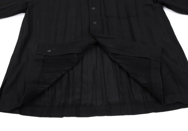 ISSEY MIYAKE MEN Poly Pleated Long Sleeve Shirt K-163203_010