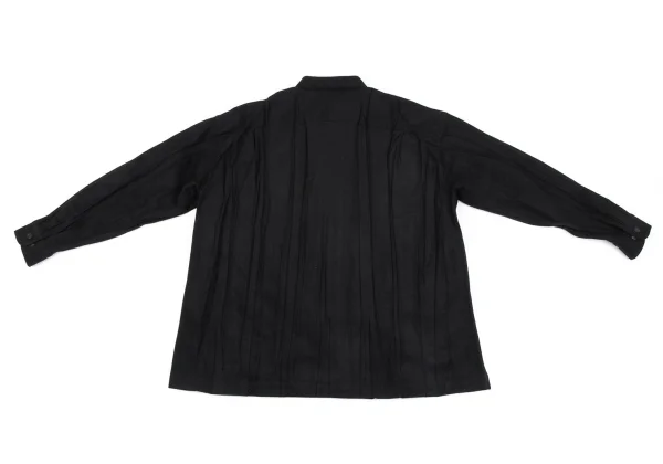 ISSEY MIYAKE MEN Poly Pleated Long Sleeve Shirt K-163203_011