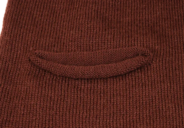 Yohji Yamamoto FEMME Wool Stole Neck Design Long Knit Cardigan K-163204_010