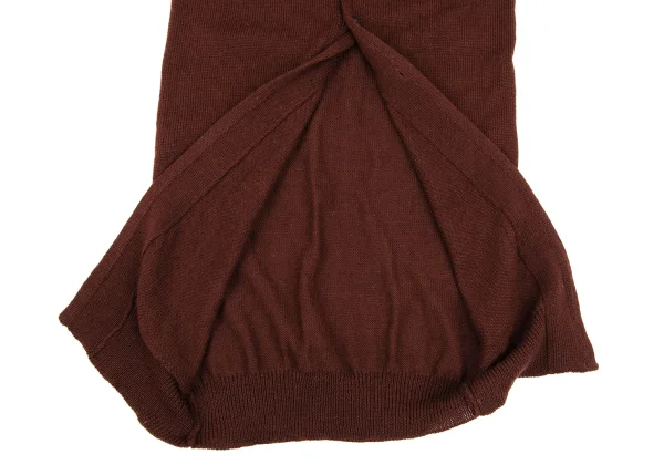 Yohji Yamamoto FEMME Wool Stole Neck Design Long Knit Cardigan K-163204_012