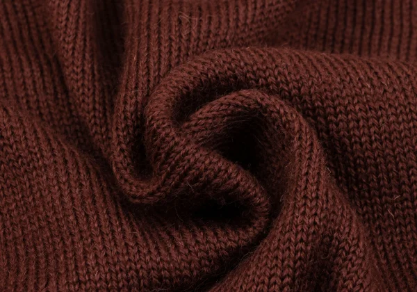 Yohji Yamamoto FEMME Wool Stole Neck Design Long Knit Cardigan K-163204_017