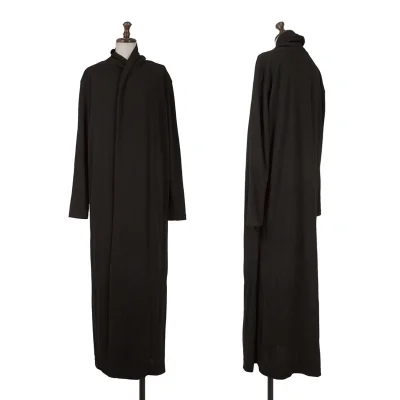 ISSEY MIYAKE PERMANENTE Wool Half Wrap Draped Long Dress