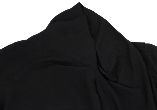 ISSEY MIYAKE PERMANENTE Wool Half Wrap Draped Long Dress K-163205_004