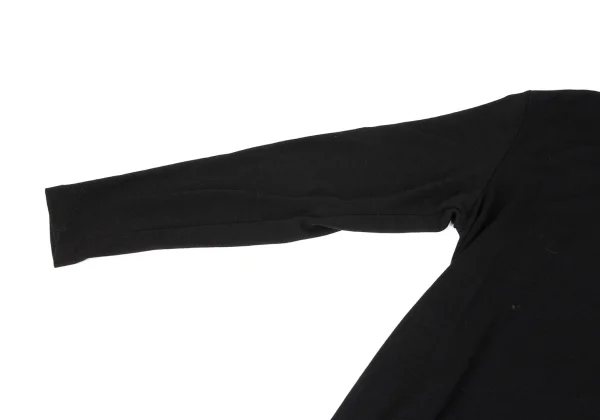 ISSEY MIYAKE PERMANENTE Wool Half Wrap Draped Long Dress K-163205_006