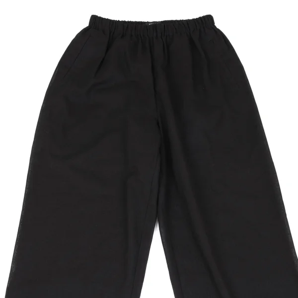 ISSEY MIYAKE PERMANENTE Silk Blend Wool See-through Wide Pants K-163206_002