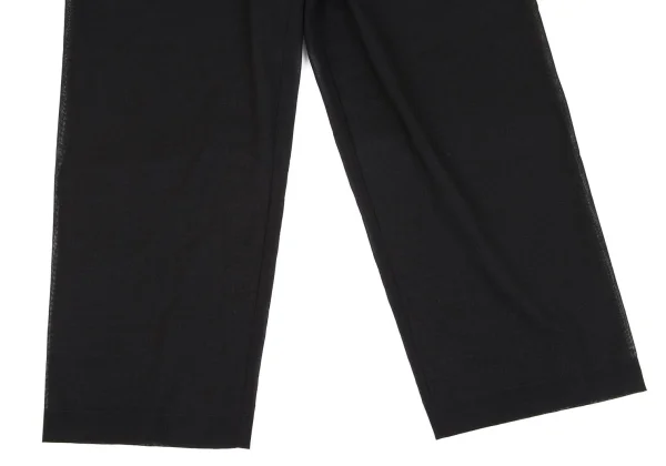 ISSEY MIYAKE PERMANENTE Silk Blend Wool See-through Wide Pants K-163206_006