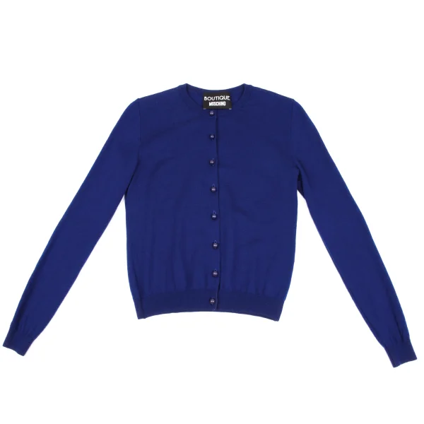 Boutique Moschino Wool Crew Neck Cardigan K-163214_002