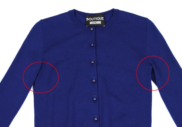 Boutique Moschino Wool Crew Neck Cardigan K-163214_003