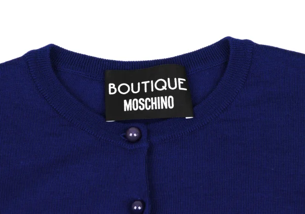 Boutique Moschino Wool Crew Neck Cardigan K-163214_006