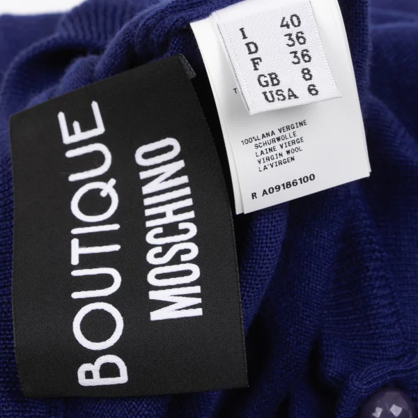 Boutique Moschino Wool Crew Neck Cardigan K-163214_015