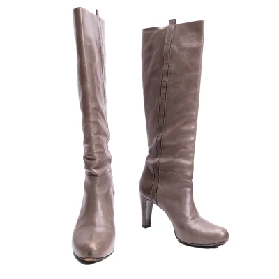 ROBERTO DEL CARLO Leather Long Heel Boots