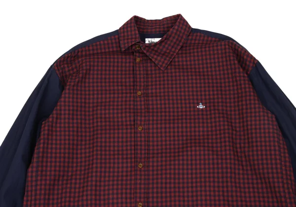 Vivienne Westwood MAN Checked Switching Orb Embroidered Shirt K-163221_002