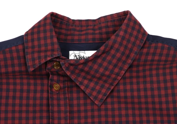 Vivienne Westwood MAN Checked Switching Orb Embroidered Shirt K-163221_003